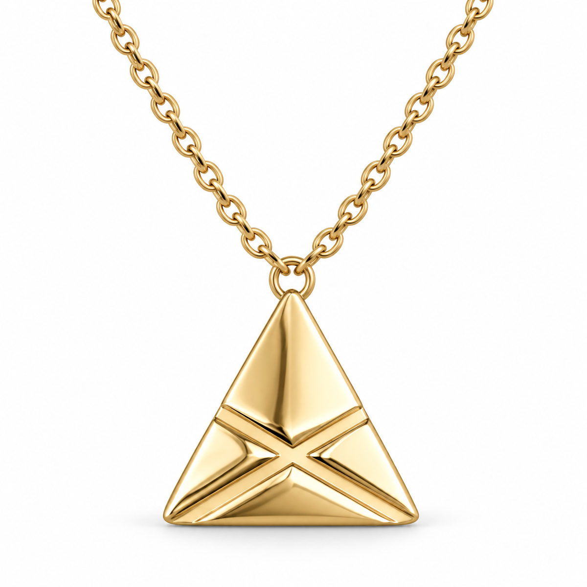 MEDIUM Necklace — Gold — front