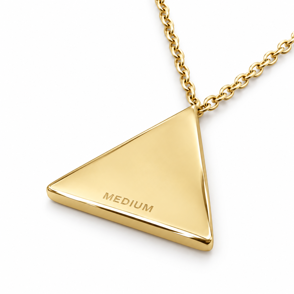 MEDIUM Necklace — Gold — engraved back
