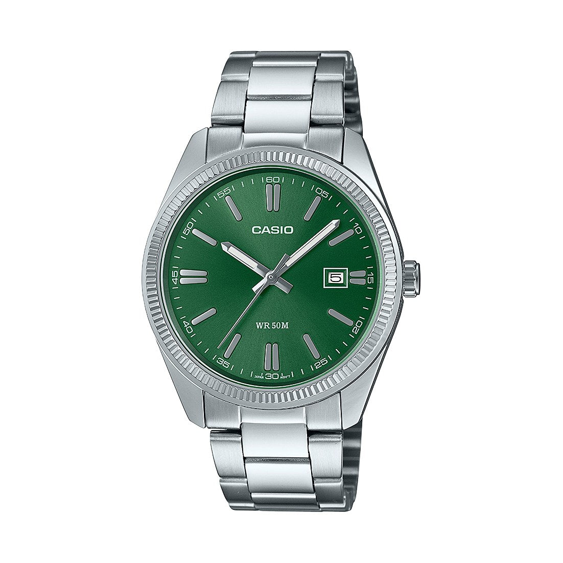 Casio Steel Analog MTP-1302 MTP-1302D-3AV · Green