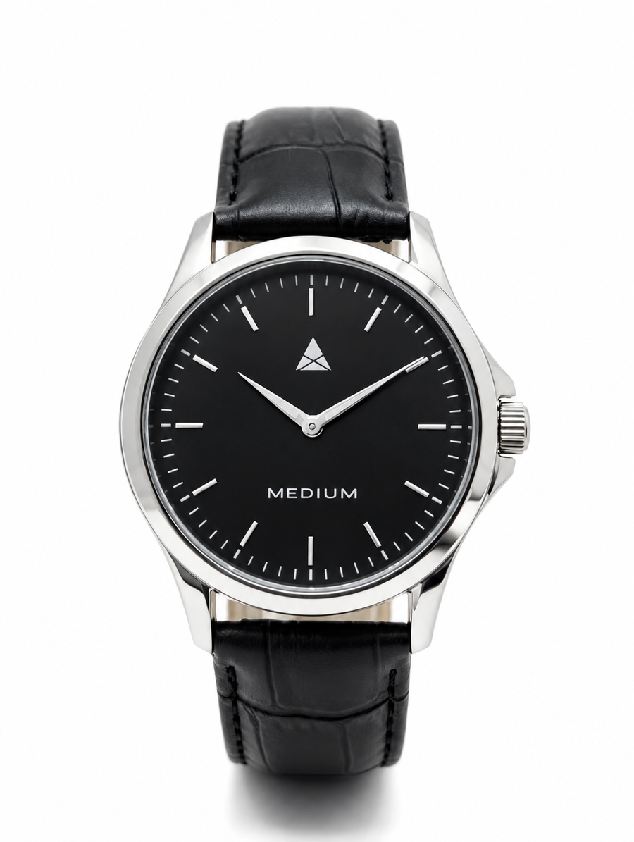 The Comeback 42 · Leather — Silver / Black