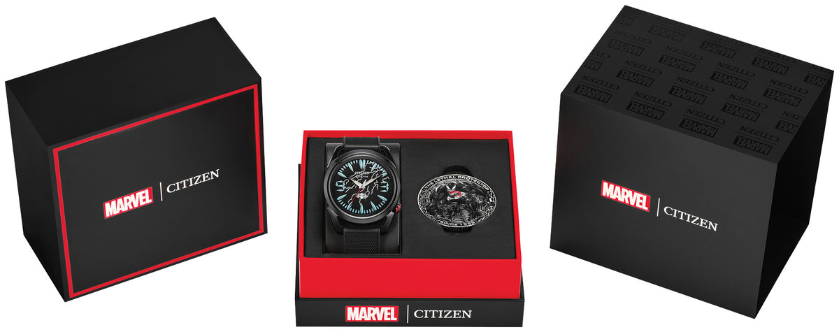 Citizen × Marvel · Venom “Lethal Protector” AW2065-41W