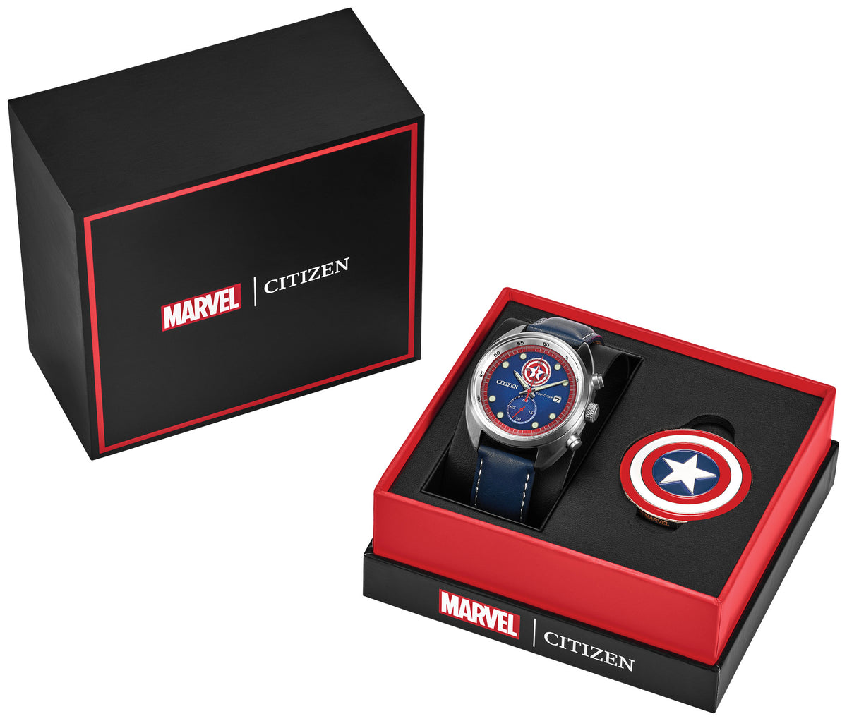 Citizen × Marvel · Captain America 85th Anniversary CA7046-46W