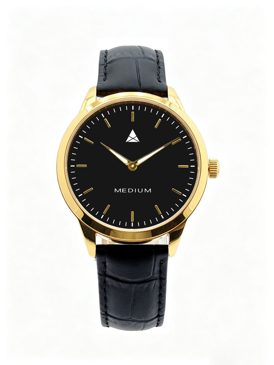 The Comeback 38 · Leather — Gold / Black