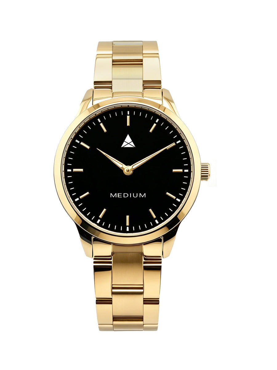 The Comeback 38 · Steel — Gold / Black