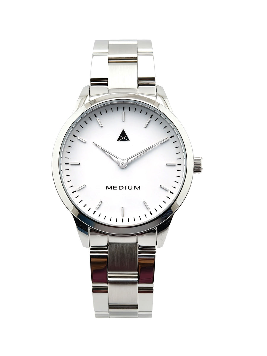 The Comeback 38 · Steel — Silver / White