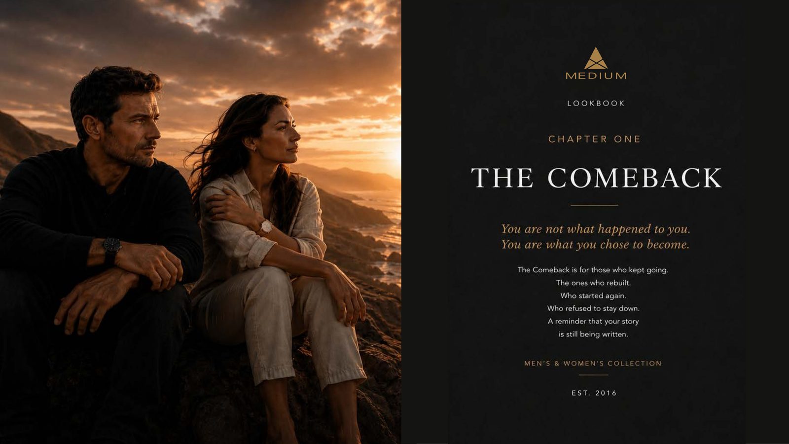 MEDIUM Lookbook — Chapter One: The Comeback, cover