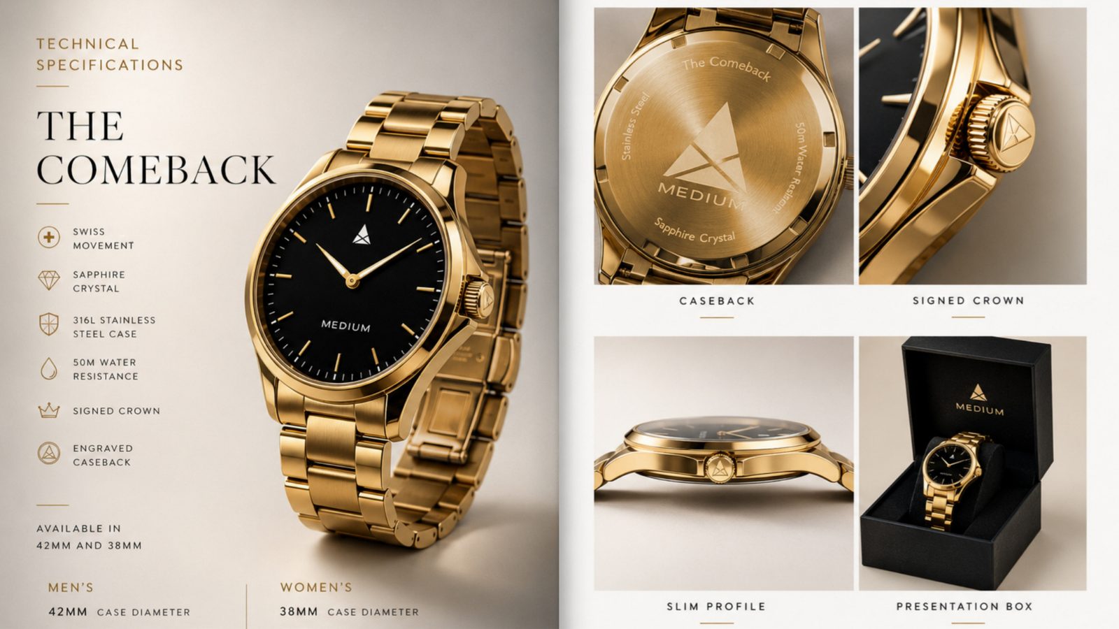 MEDIUM Lookbook — Technical specifications