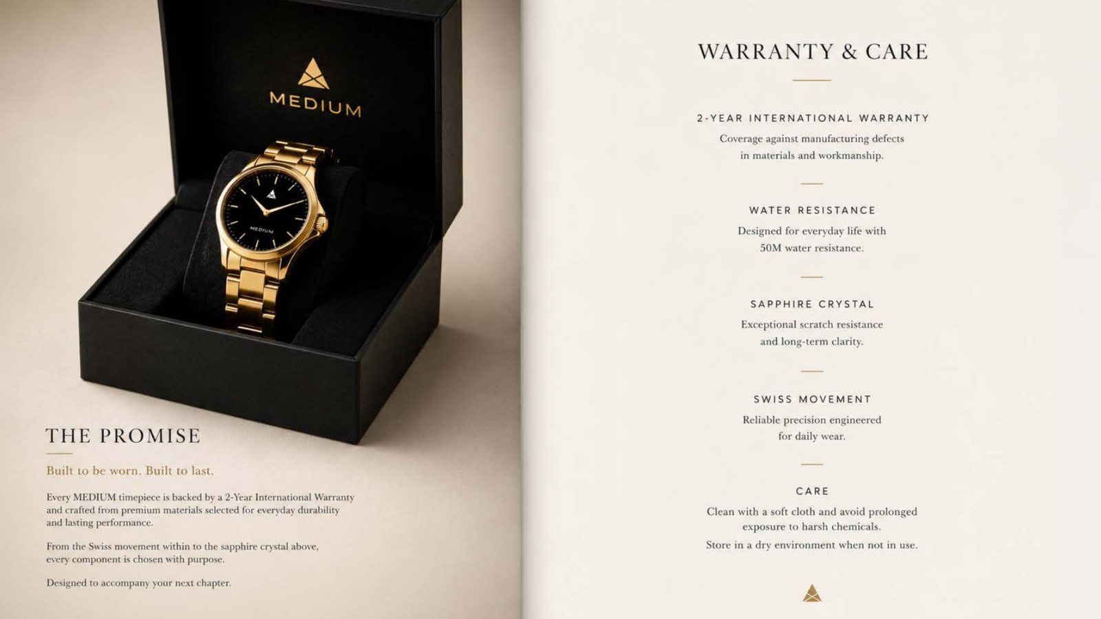 MEDIUM Lookbook — Warranty and care