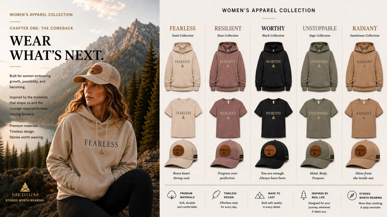 MEDIUM Lookbook — Women's Apparel Collection