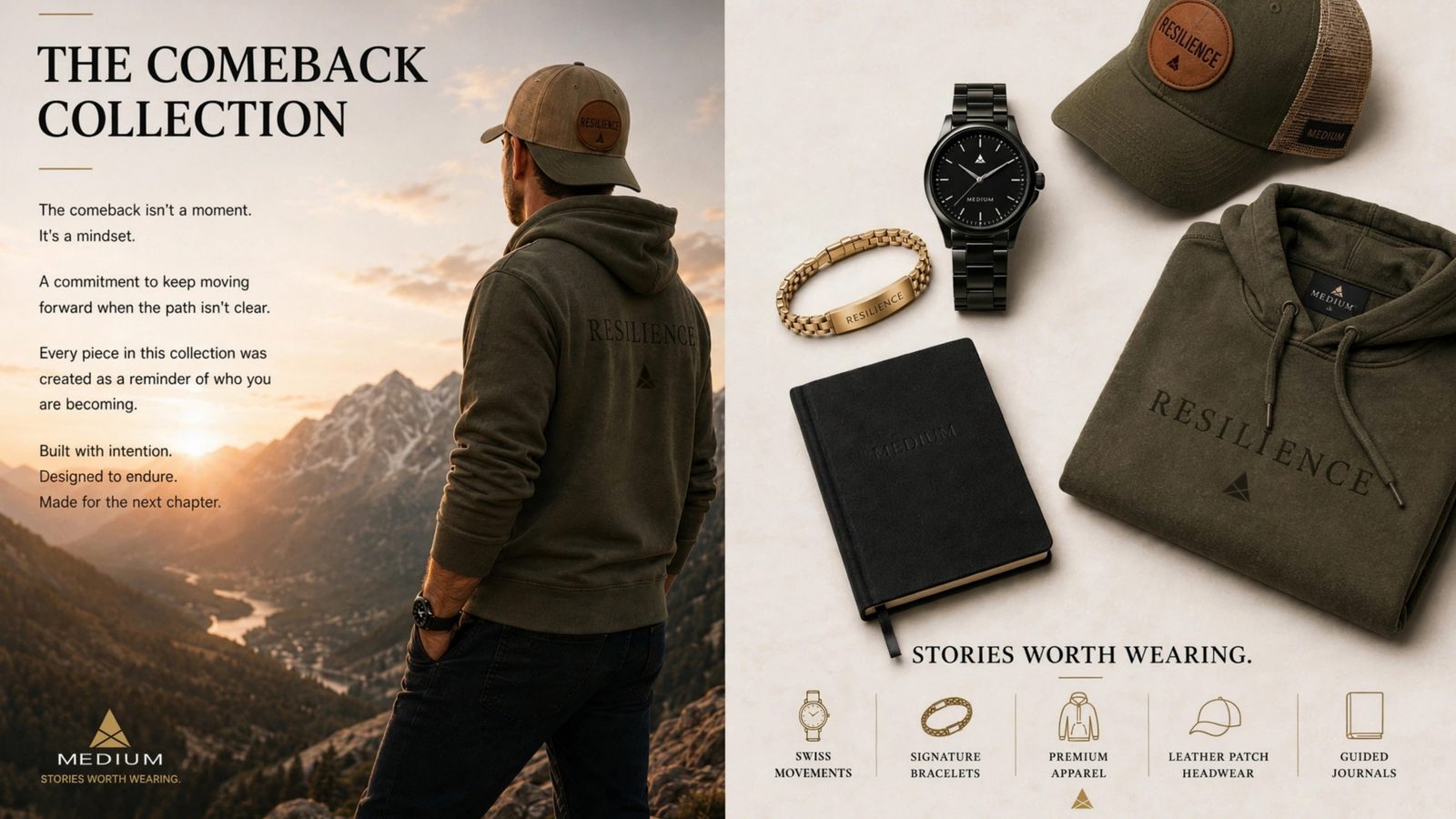 MEDIUM Lookbook — The Comeback Collection, men's